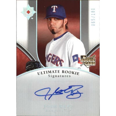 2006 Ultimate Collection #137 Josh Rupe AU/180 (RC)
