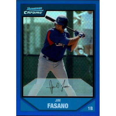 2007 Bowman Chrome Prospects Blue Refractors #BC146 Jim Fasano