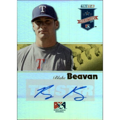 2008 TRISTAR PROjections Autographs Reflectives Yellow #227 Blake Beavan