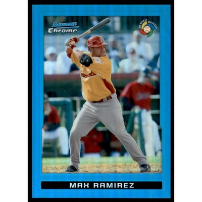 2009 Bowman Chrome WBC Prospects Blue Refractors #BCW59 Max Ramirez