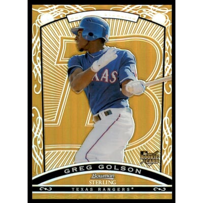 2009 Bowman Sterling Gold Refractors #GG Greg Golson