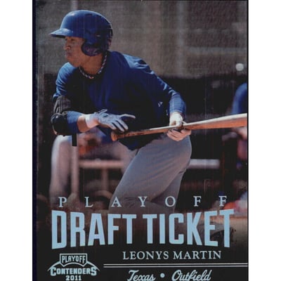 2011 Playoff Contenders Draft Ticket Playoff Tickets #DT94 Leonys Martin
