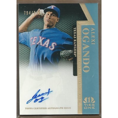 2011 Topps Tier One On The Rise Autographs #AO Alexi Ogando/999
