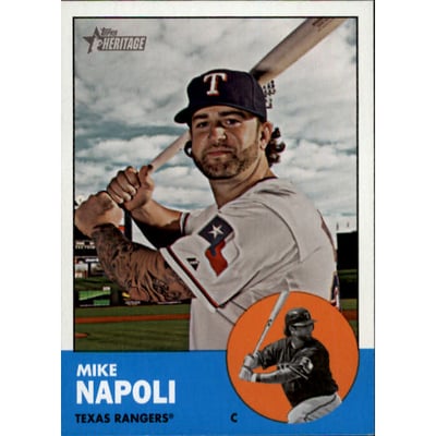 2012 Topps Heritage #485A Mike Napoli SP