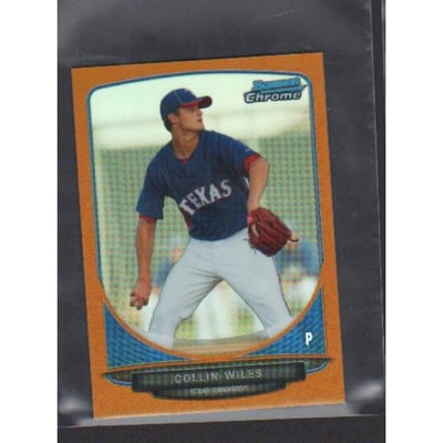 2013 Bowman Chrome Mini Gold Refractors #33 Collin Wiles