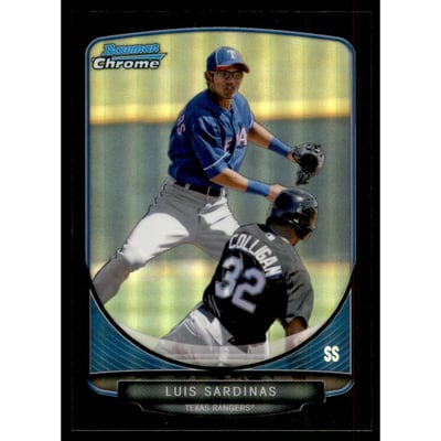 2013 Bowman Chrome Prospects Black Refractors #BCP84 Luis Sardinas