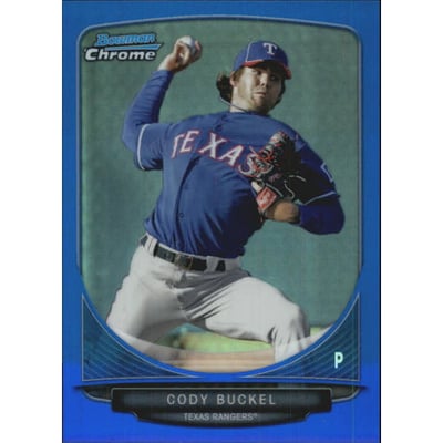 2013 Bowman Chrome Prospects Blue Refractors #BCP97 Cody Buckel
