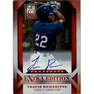 2013 Elite Extra Edition #120 Travis Demeritte AU/599