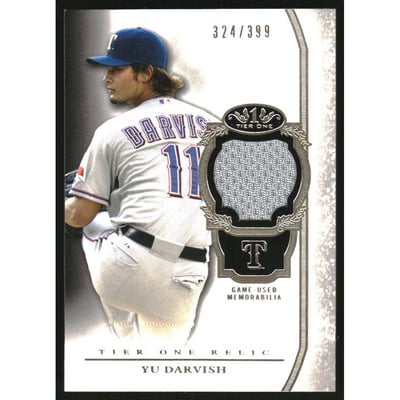 2013 Topps Tier One Relics #YD Yu Darvish