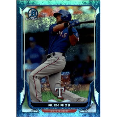 2014 Bowman Chrome Bubble Refractors #94 Alex Rios