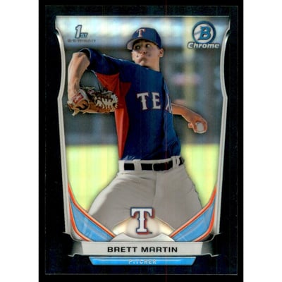 2014 Bowman Chrome Draft Black Refractors #CDP116 Brett Martin