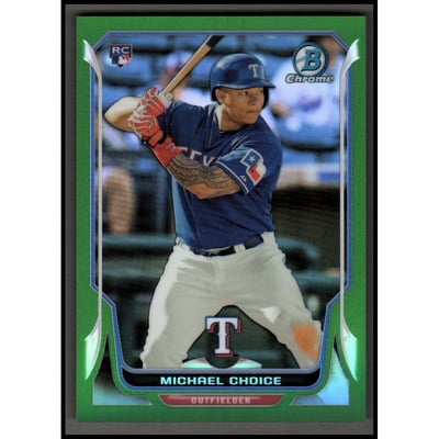 2014 Bowman Chrome Green Refractors #18 Michael Choice