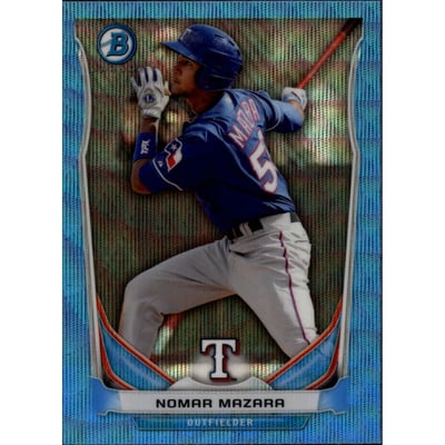2014 Bowman Chrome Prospects Blue Wave Refractors #BCP85 Nomar Mazara