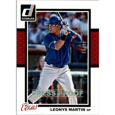 2014 Donruss Press Proofs Gold #349 Leonys Martin