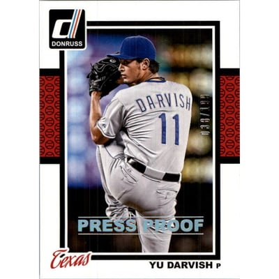 2014 Donruss Press Proofs Silver #90 Yu Darvish