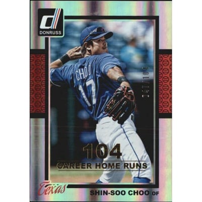 2014 Donruss Stat Line Career #350 Shin-Soo Choo/104
