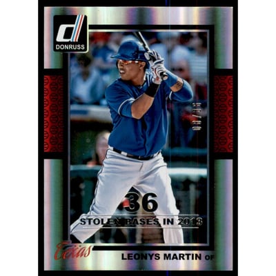 2014 Donruss Stat Line Season #349 Leonys Martin/36