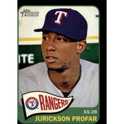 2014 Topps Heritage Black Border #THC427 Jurickson Profar