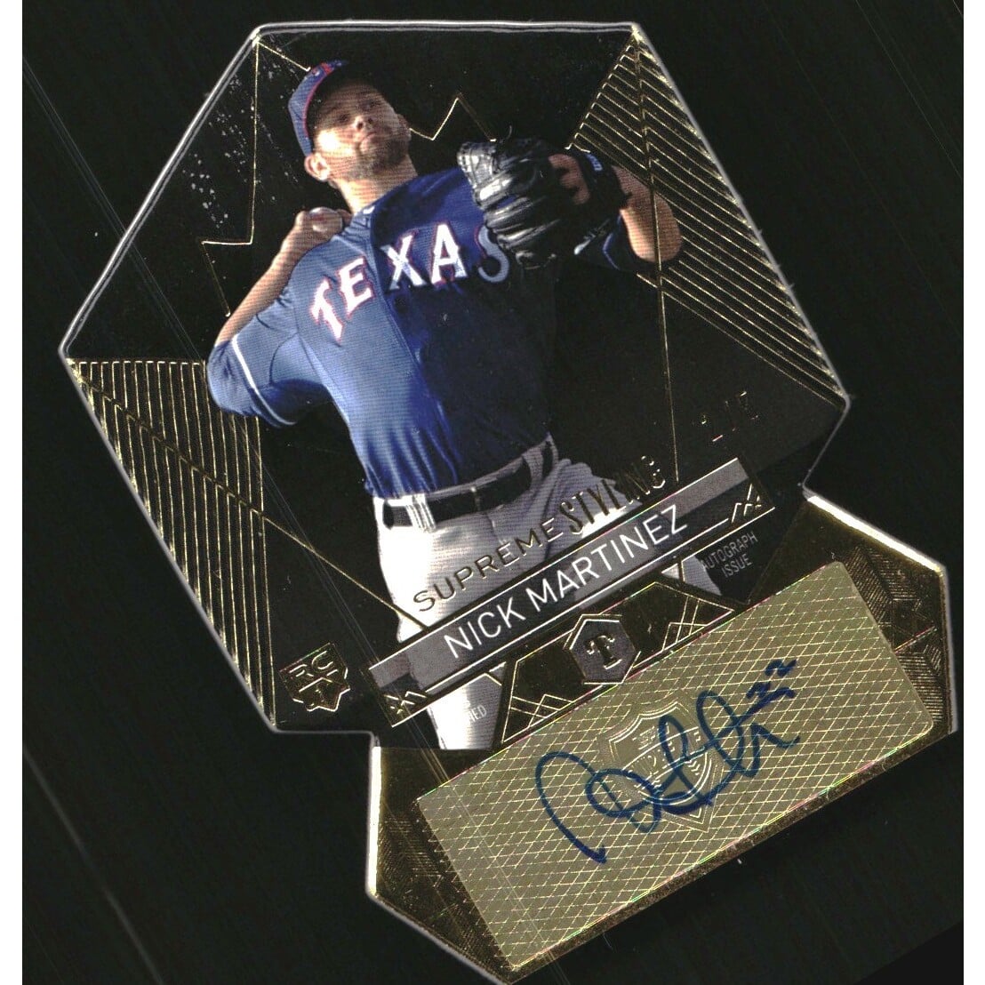 2014 Topps Supreme Supreme Styling Autographs Black #SSNM Nick Martinez
