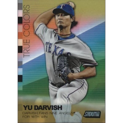 2015 Stadium Club True Colors Gold Refractors #TCAYD Yu Darvish