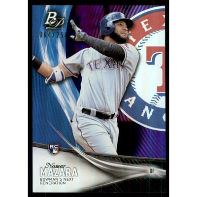 2016 Bowman Platinum Next Generation Purple #NG28 Nomar Mazara