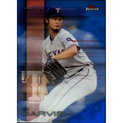 2016 Finest Blue Refractors #53 Yu Darvish