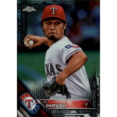 2016 Topps Chrome Black Refractors #20 Yu Darvish