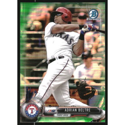 2017 Bowman Chrome Green Refractors #97 Adrian Beltre