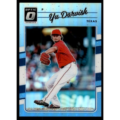 2017 Donruss Optic Carolina Blue #148 Yu Darvish/50