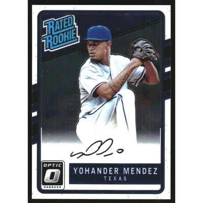2017 Donruss Optic Rated Rookies Signatures #RRSYO Yohander Mendez