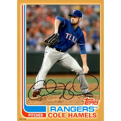 2017 Topps Archives 5x7 Gold #155 Cole Hamels