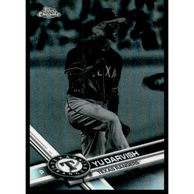 2017 Topps Chrome Negative Refractors #107 Yu Darvish