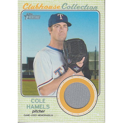 2017 Topps Heritage Clubhouse Collection Relics #CCRCH Cole Hamels