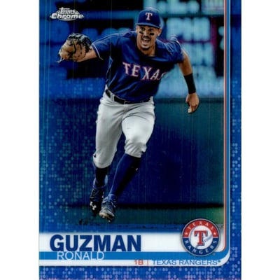 2019 Topps Chrome Blue Refractors #40 Ronald Guzman