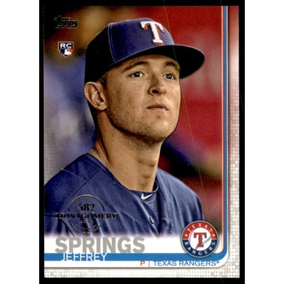2019 Topps Factory Set 582 Montgomery #605 Jeffrey Springs