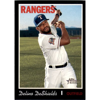 2019 Topps Heritage Black Border #633 Delino DeShields