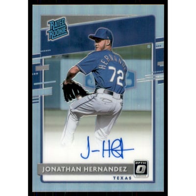 2020 Donruss Optic Rated Rookies Signatures Holo #24 Jonathan Hernandez