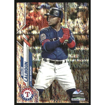 2020 Topps Factory Set Sparkle Foil #582 Willie Calhoun