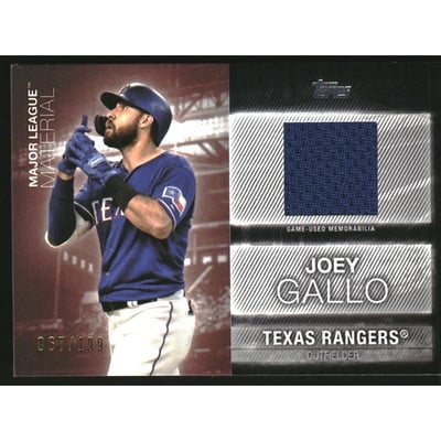 2020 Topps Major League Materials Black #MLMJG Joey Gallo