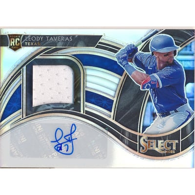 2021 Select Rookie Jersey Autographs Holo #3 Leody Taveras