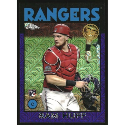 2021 Topps '86 Topps Silver Pack Chrome Series 2 Purple Refractors #86TC27 Sam Huff