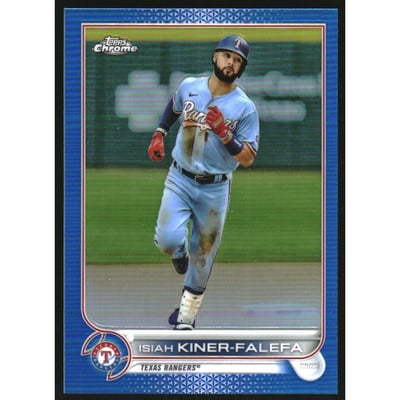 2022 Topps Chrome Blue Refractors #192 Isiah Kiner-Falefa