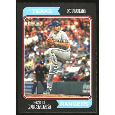 2023 Topps Heritage Black Border #413 Dane Dunning