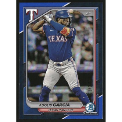 2024 Bowman Chrome Blue Refractors #66 Adolis Garcia