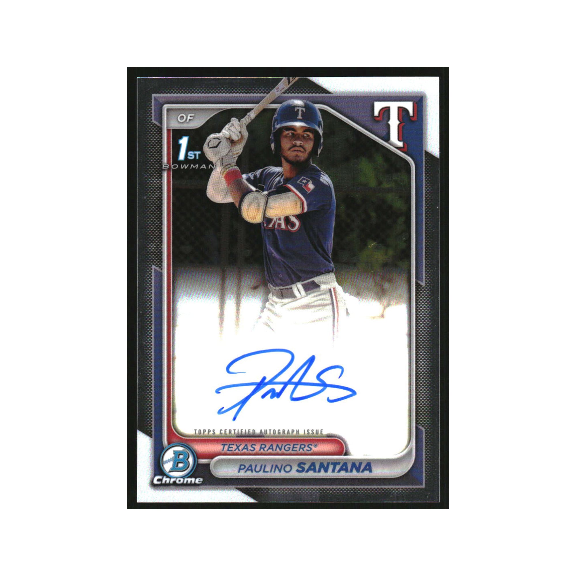 1円スタート】2024 Topps Bowman Chrome Prospect Paulino Santana 1st 