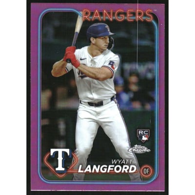 2024 Topps Chrome Pink Refractors #122 Wyatt Langford
