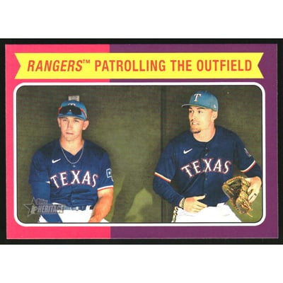 2024 Topps Heritage Combo Cards #CC3 Evan Carter/Wyatt Langford