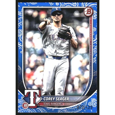 2025 Bowman Blue Pattern #38 Corey Seager