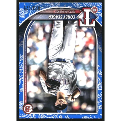 2025 Bowman Blue Pattern #38 Corey Seager