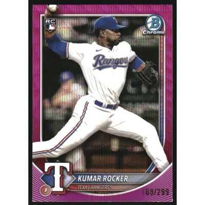 2025 Bowman Chrome Fuchsia Wave Refractors #98 Kumar Rocker